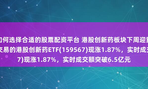 如何选择合适的股票配资平台 港股创新药板块下周迎重大催化！可T+0交易的港股创新药ETF(159567)现涨1.87%，实时成交额突破6.5亿元