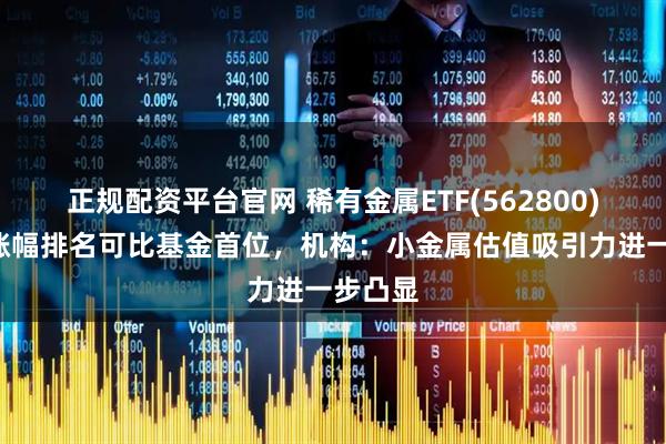 正规配资平台官网 稀有金属ETF(562800)近1周涨幅排名可比基金首位，机构：小金属估值吸引力进一步凸显